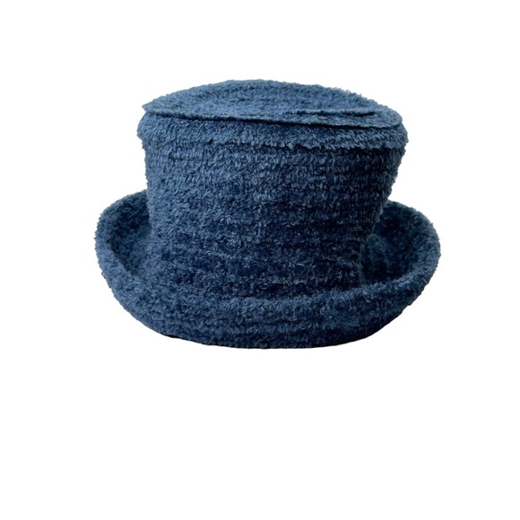 Vintage Blue Fuzzy Bucket Hat, Winter Fuzzy Bucket Hat, Betmar NY Hat - Picture 1 of 4